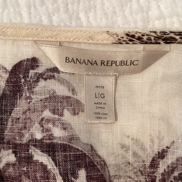 Banana Republic 2 piece set, 100% linen, skirt sz 8, top petite large, WAYFINDER - Picture 14 of 15